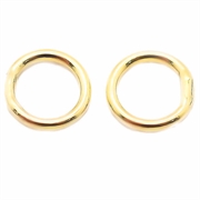 O-ring. Forgyldt Sterling sølv. Lukket. 4 mm. 5 stk.